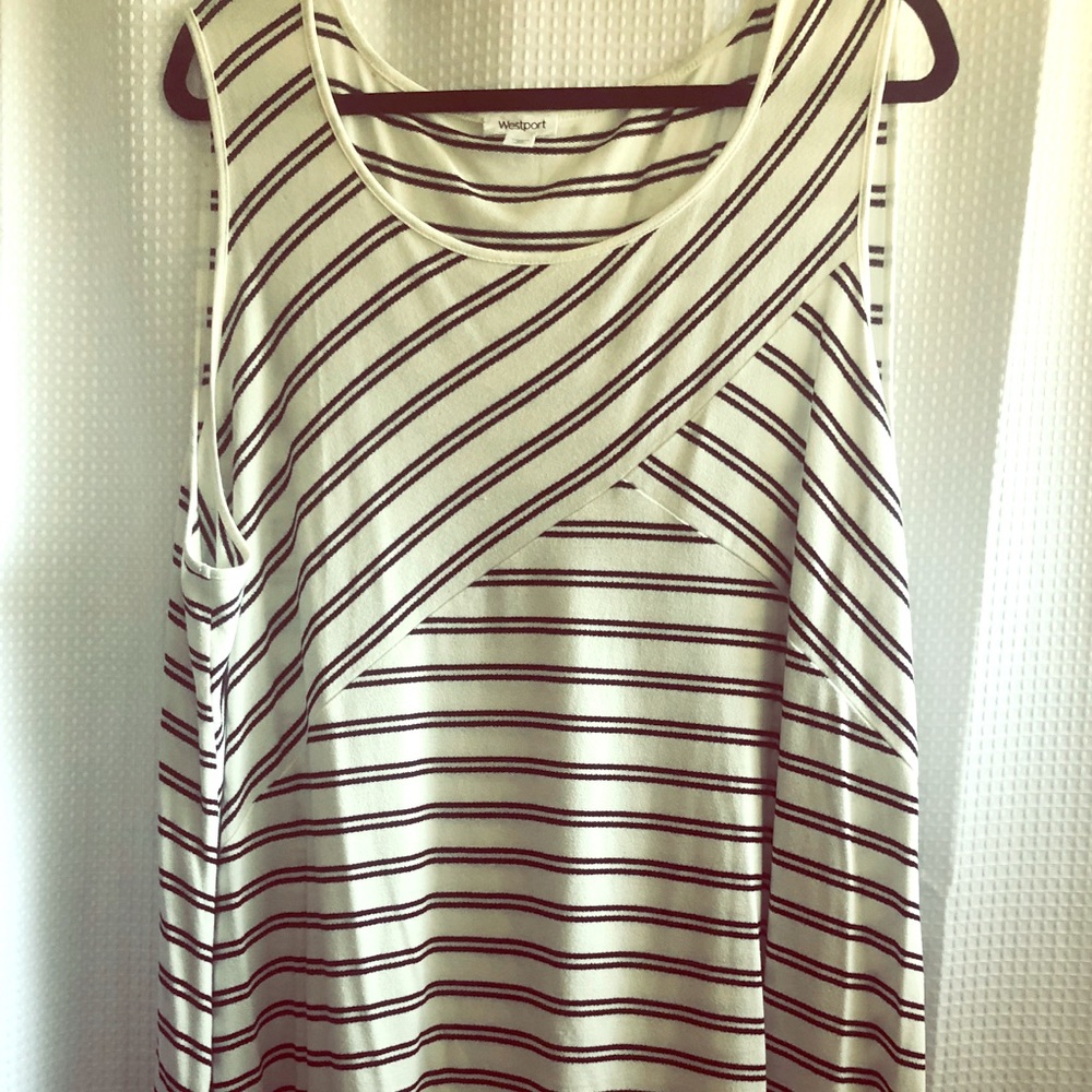 3X Sleeveless Asymmetrical Sweater Top